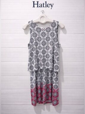 HATLEY – SLEEVELESS DROP-WAIST DRESS – SIZE XS